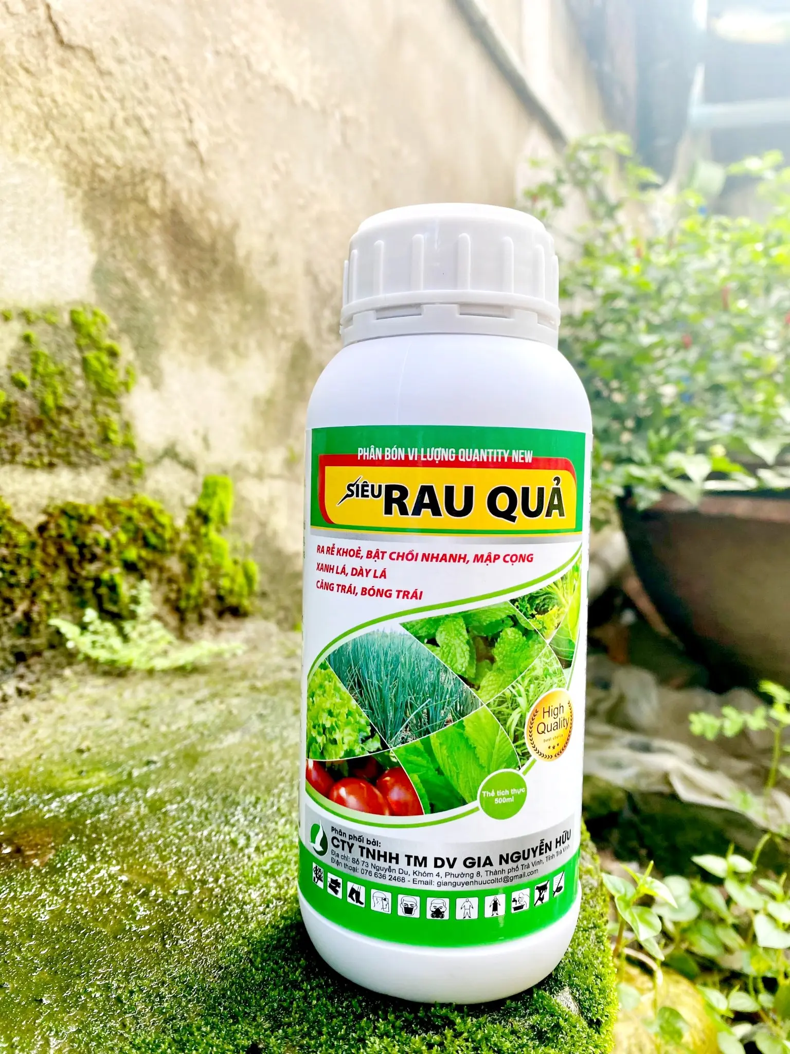 PHÂN BÓN DÙNG CHO RAU ĂN LÁ, RAU ĂN QUẢ CHAI 500ML