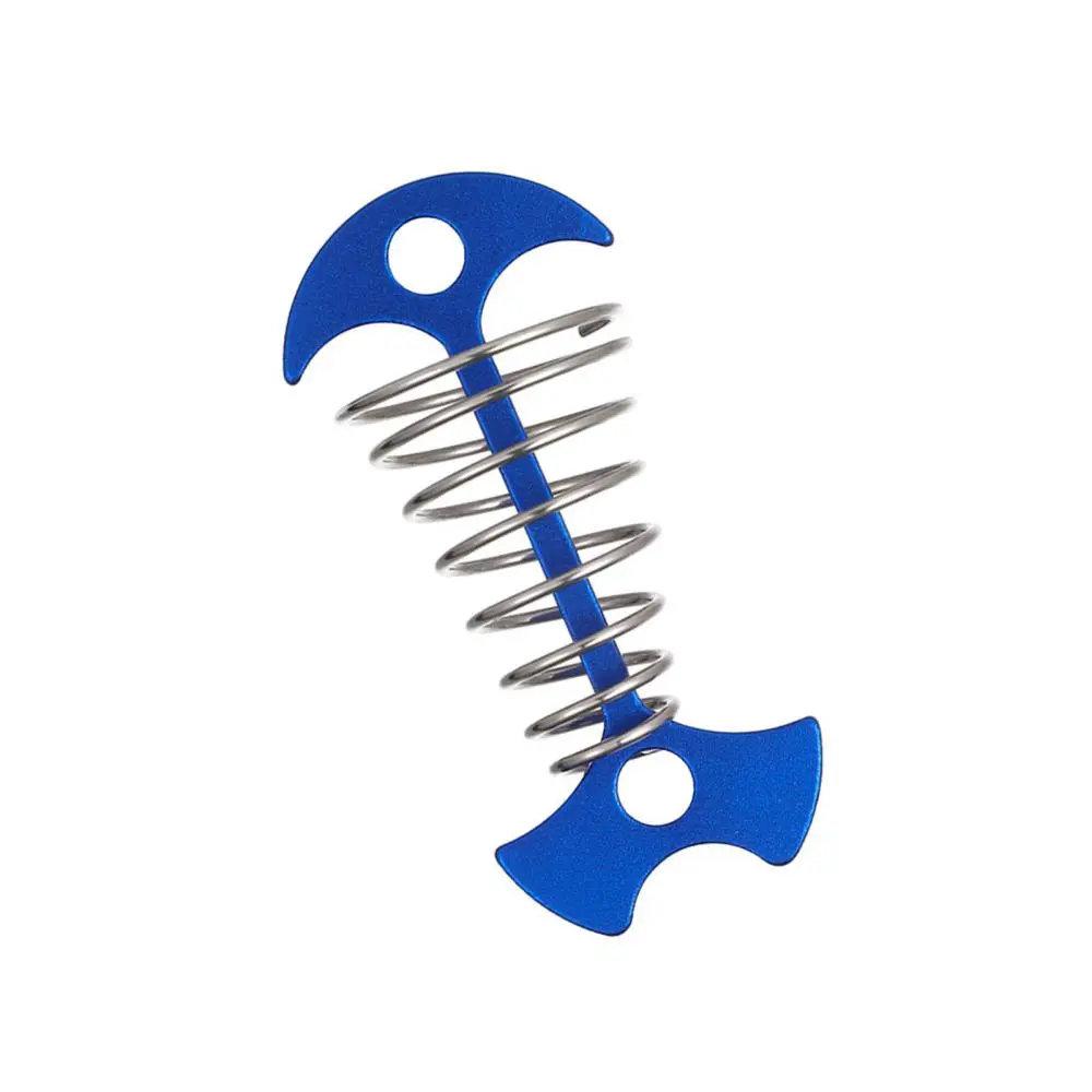 Fishbone Deck Tie Down Anchor Pegs Awning Cord Adjuster Tensioner for Hiking