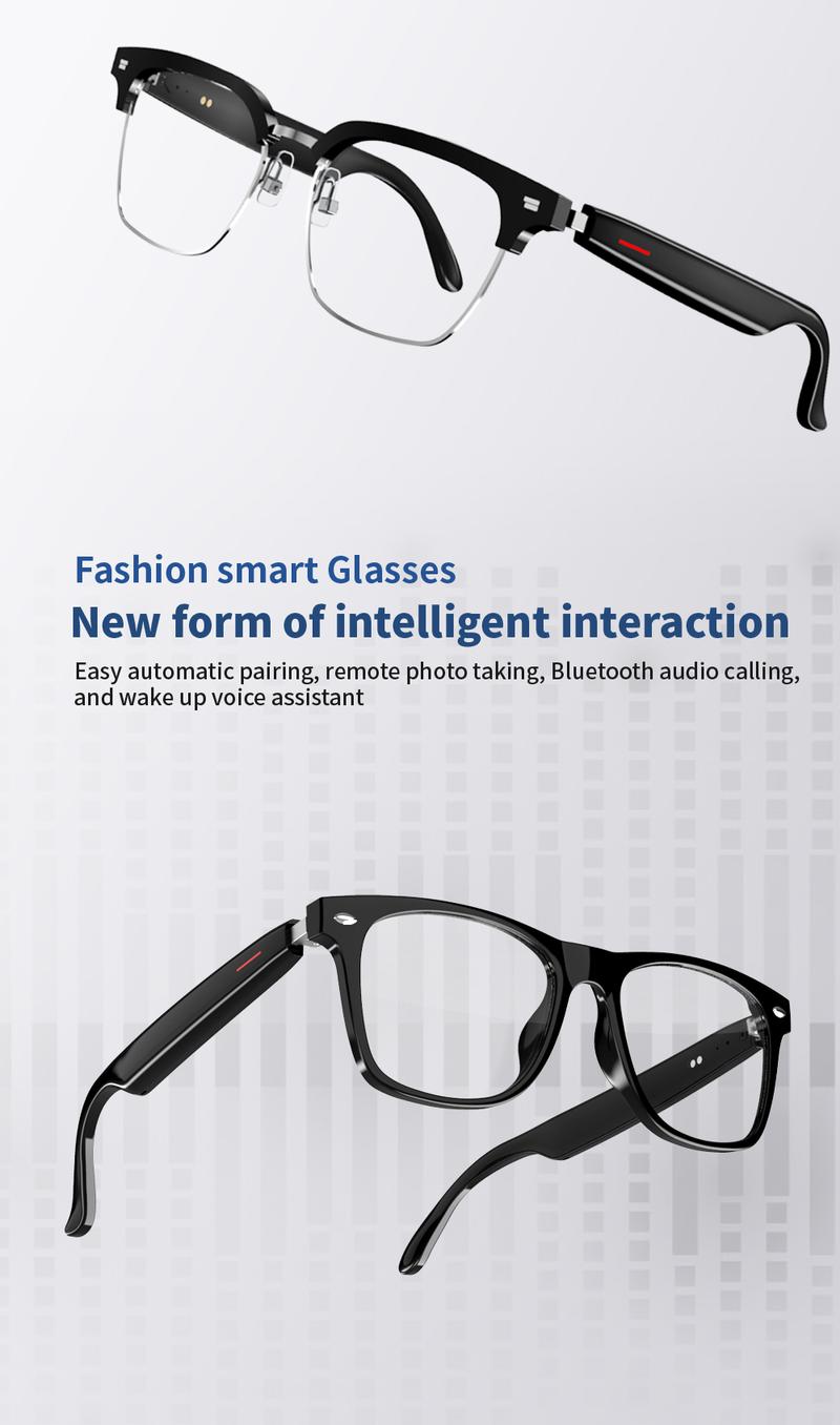 Product Introduction of SENBONO E13 Smart Glasses:Blue Light Filtering Polarized Sunglass Lenses  Audio Built-in Mic & Speakers Touch & Voice Assistant 3