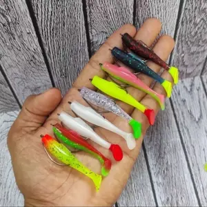 1pcs Softlure Johncoo Z Man 6cm Plus Kail (Siap Pakai)