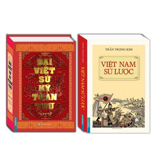 Sách - Combo 2 cuốn Đại việt sử ký toàn thư + Việt Nam sử lược (bìa cứng)