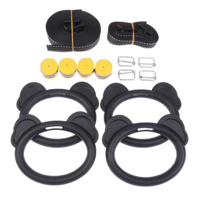 Product Introduction of Kids Horizontal Bar Exercise Pull Up Rings Kids Workout Gym Gymnastic Rings Adjustable Straps Buckles Nonslip Handle 34