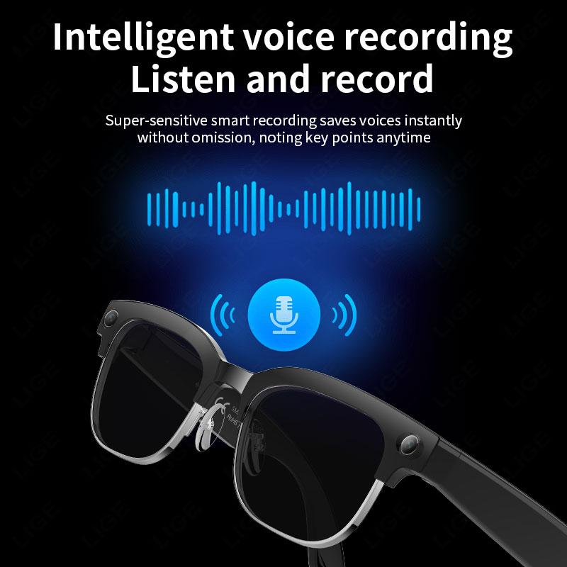 AI Photography Video Smart Glasses Intelligent Interactive Translation Smart Sunglasses with 800W Camera for Google Glasses Men