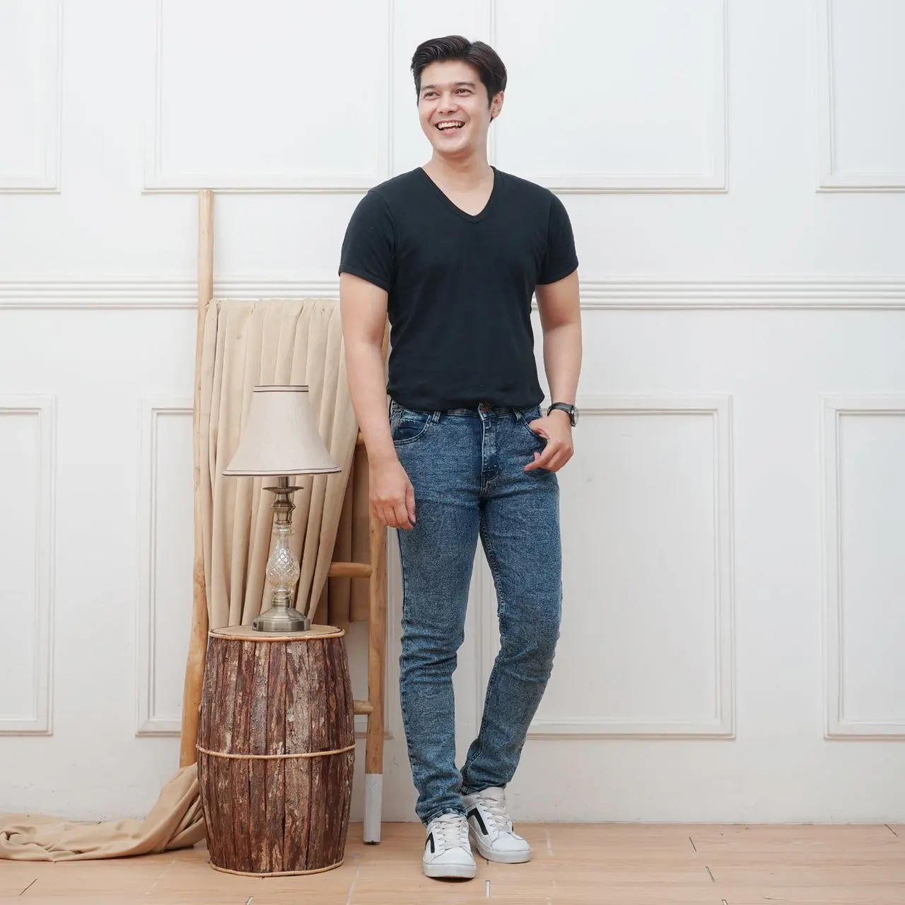 CELANA JEANS PRIA SLIMFIT STRETCH SNOW WASH JEANS PANJANG SKINNY PRIA ski̇nny  jeans stretch  jeans
