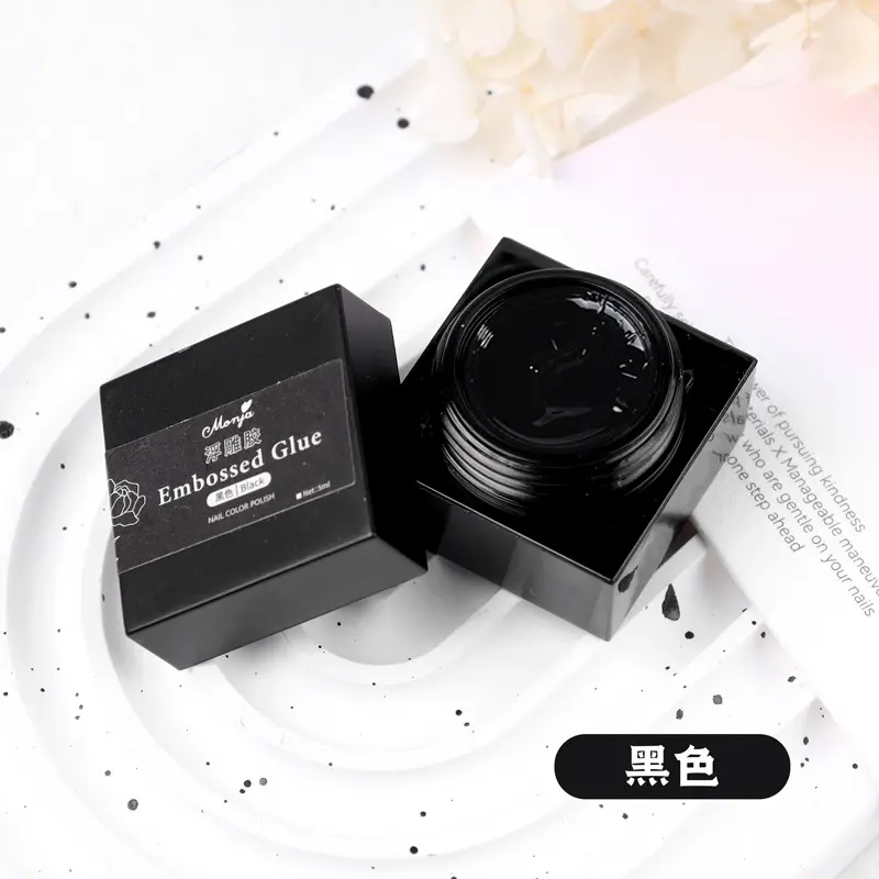 Monja Embossed Glue Gel for Embossed Design Gel Nail Art 5g 3