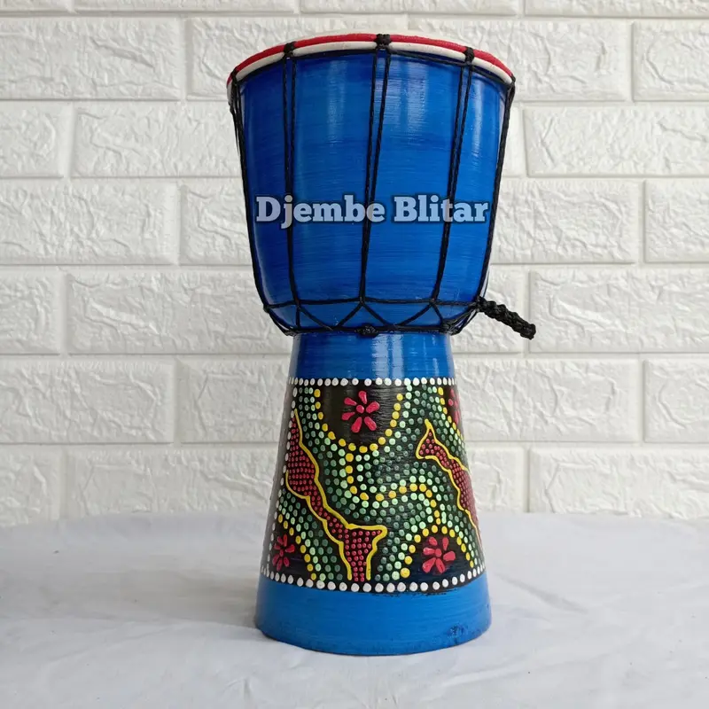 Kendang Jimbe Anak Termurah 30 Cm Alat Musik Tradisional Djimbe Gendang Terbang Mainan Anak Tradisional Edukasi Mini Mainan Kayu Souvenir 4