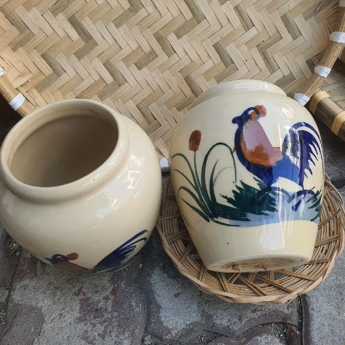 Ly Lu uống nước hình con gà vẽ tay (400ml)