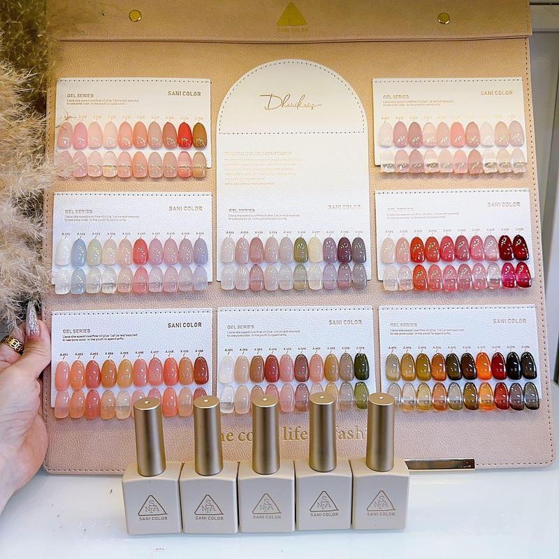 Bộ Set Thạch SANI 80 Màu Cao Cấp - Kèm Bảng Màu Siêu Xinh - Nữ, Sơn Gel
