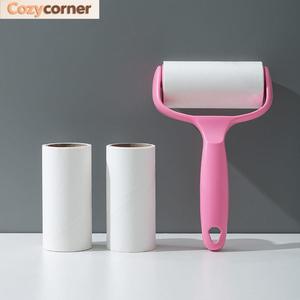 Penggelek Melekit, Berus Penggelek Kertas Melekit, Berus Penyingkiran Bulu, Diperbuat daripada Terasa Melekit, Sesuai untuk Mengelap dan Menanggalkan Bulu, Penggelek Melekit, Termasuk Gulungan Kertas Gantian