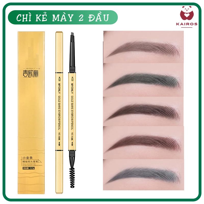 Chì Kẻ Mày Hai Đầu Chống Nước , Lâu Trôi, Siêu Mảnh, Cosmetic, Mỹ Phẩm Nữ, Mascara c ọ chì kẻ phấn