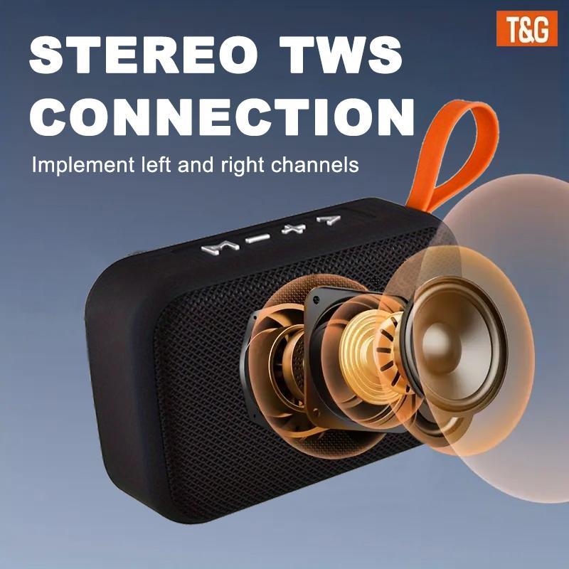 Product Introduction of T&G Portable Wireless Speaker, Rechargeable Stereo Speaker, Hands-free Call Music Speaker, Suitable for Connect to Mobile Phone/Tablet/TV 2