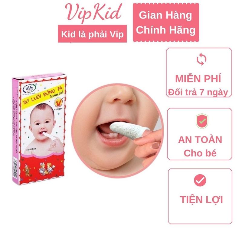 Rơ lưỡi Đông Pha, gạc rơ lưỡi cho bé combo 10 hộp (50 chiếc) - vipkid