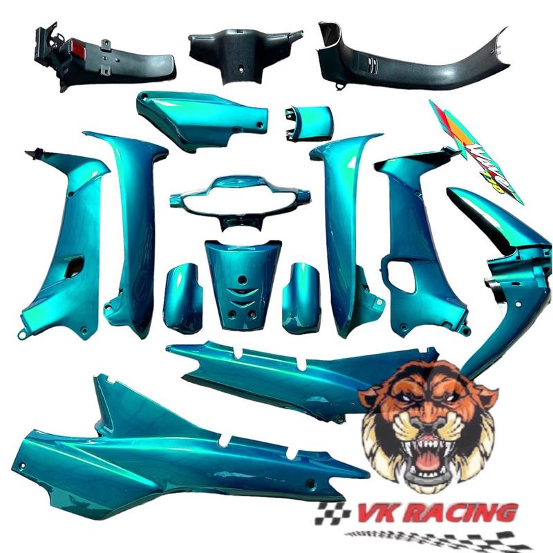   Đọc kĩ tùy chọn  Dàn áo wave nhỏ - wave alpha xanh ngọc - tặng tem 