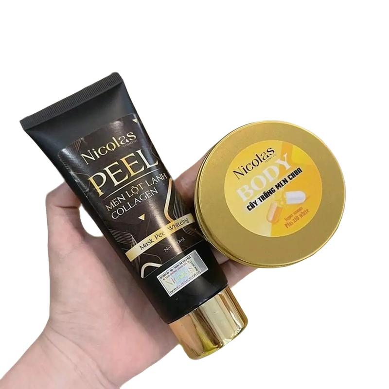 KEM MEN CHUA body Nicos + Peel lột lạnh nicos 100g - Dưỡng Da Body Dưỡng Body