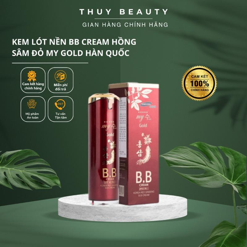 Kem lót nền BB cream Hồng sâm đỏ My Gold Hàn Quốc Kem Nền Cosmetic Mỹ Phẩm