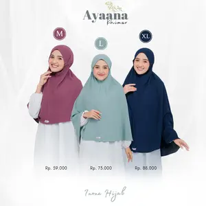 Inone Hijab Khimar Bergo Ayaan Crinkle Airflow Premium Simple