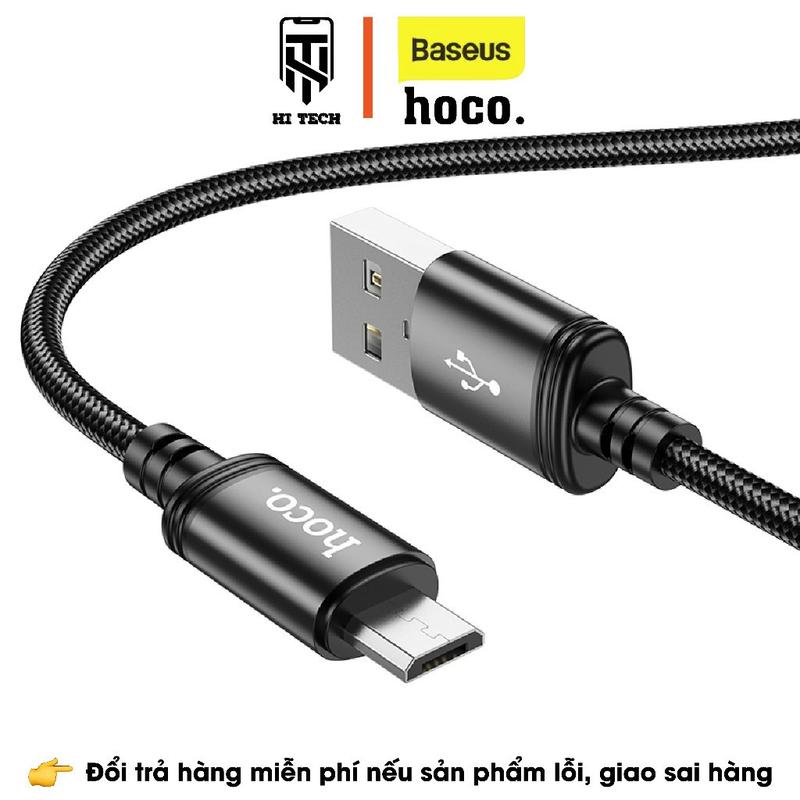 km Dây sạc nhanh HOCO X89, sạc nhanh 2.4A, dây sạc type-c, nightling, micro dành cho android, ios, 0