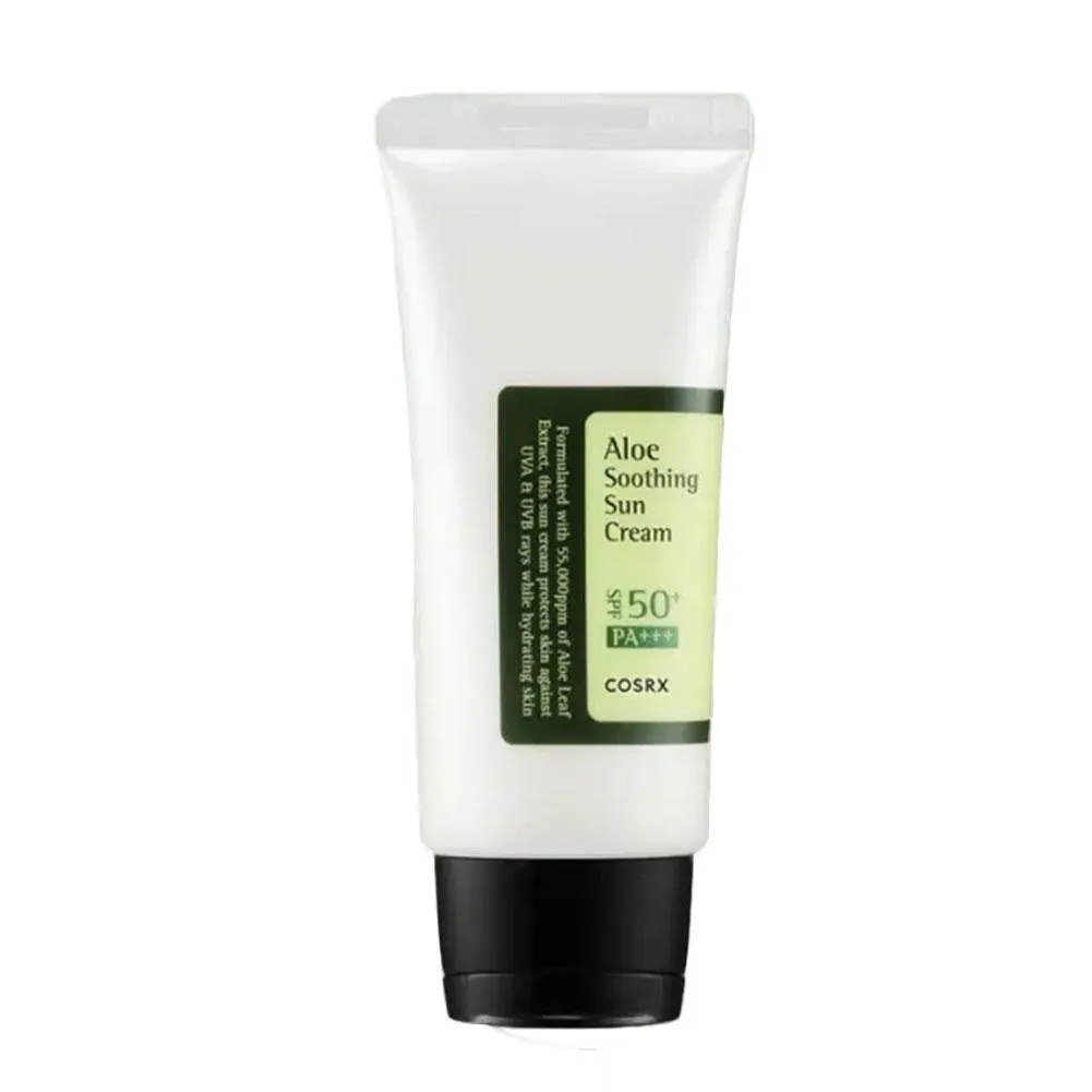 COSRX Aloe Soothing Sun Cream SPF50++++ Lightweight Sun Care Isolation Foundation Sunscreen 50ml สกินแคร์ Skincare กันแดด Face