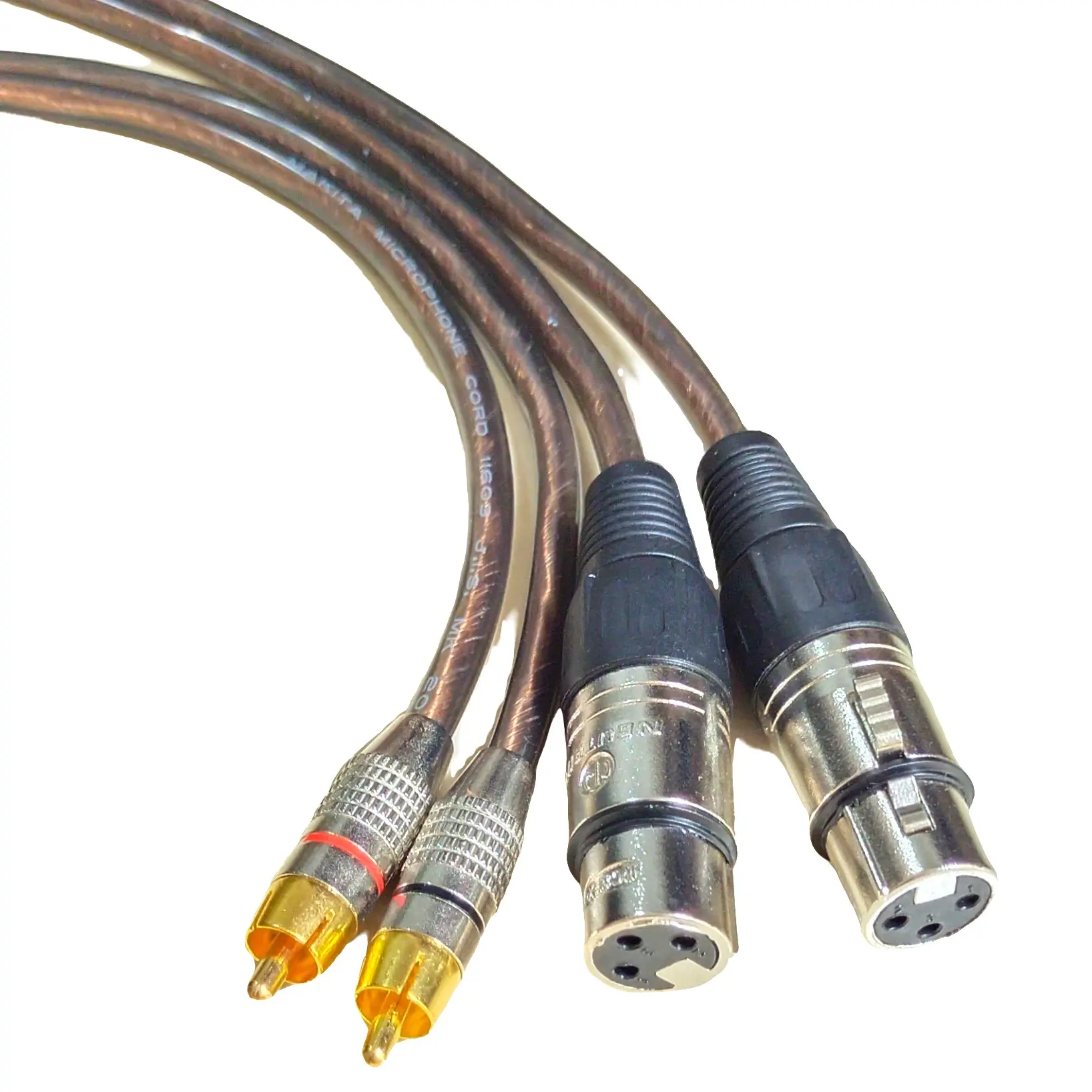 Kabel Mixer Ke Power Amplifier(1Pasang)/kabel xlr canon Female 3pin to RCA Makita 1meter 2meter 3meter 5meter