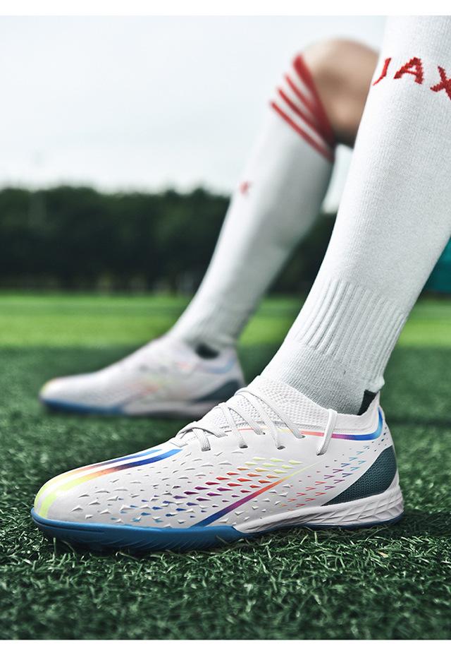 Product Introduction of In Stock Long Nail Broken Nail Football Boots Youth Soccer Shoes Men and Women Same Style More than Sneaker Human Made Sneakers Male and Female Students Youth Soccer Shoes Lawn Training Shoes 30