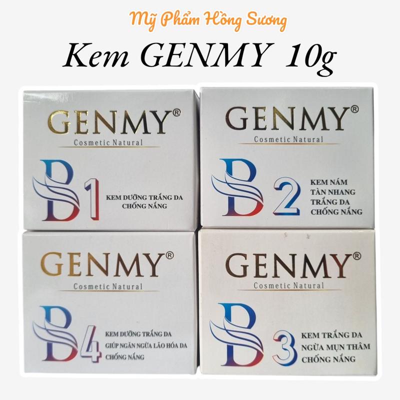 Kem Genmy B1, B2, B3, B4 10g cỡ nhỏ giúp dưỡng trắng da