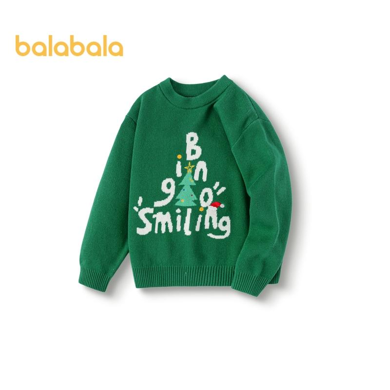 Áo Len Trẻ Em, Balabala, Dành Cho Bé Trai Và Bé Gái, Áo Len Giáng Sinh, Thích Hợp Cho Mùa Thu Và Mùa Đông, Hàng Mới Về 2024, Kiểu Áo Chui Đầu Dáng Rộng