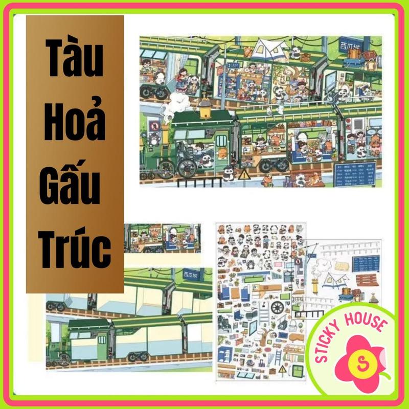[Upadate mẫu mới ] Sticker 3D Eleven tenants phiên bản giới hạn hình dán trang trí , nhãn dán cảnh quan 3D, sticky house 6