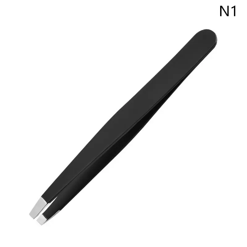 Nhíp Thép Không Gỉ Chính Xác Để Tẩy Lông Lông Mày Và Lông Mặt, 1 Cái, Thích Hợp Để Loại Bỏ Tàn Nhẫn, Mụn Đầu Đen, Và Tóc Con, Có Đầu Nghiêng, Đầu Góc, Đầu Nhọn 7