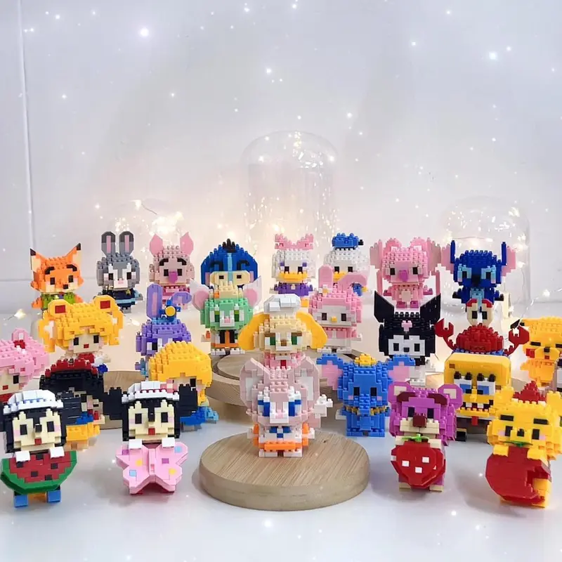 LELE Nano Block Kartun Mini Bricks Kotak Mainan Balok Susun Mainan Anak Edukasi DIY 3DPuzzle Toys 5
