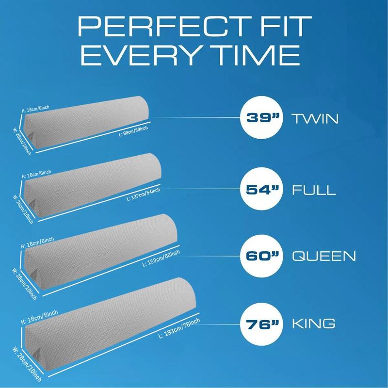 Wedge Pillow, 1 Count Split Gap Filler for Bed, Mattress Connector Replaces A Mattress Gap Filler, Birthday Gift Ideas, Gifts for Dad, Bedroom Accessories 2