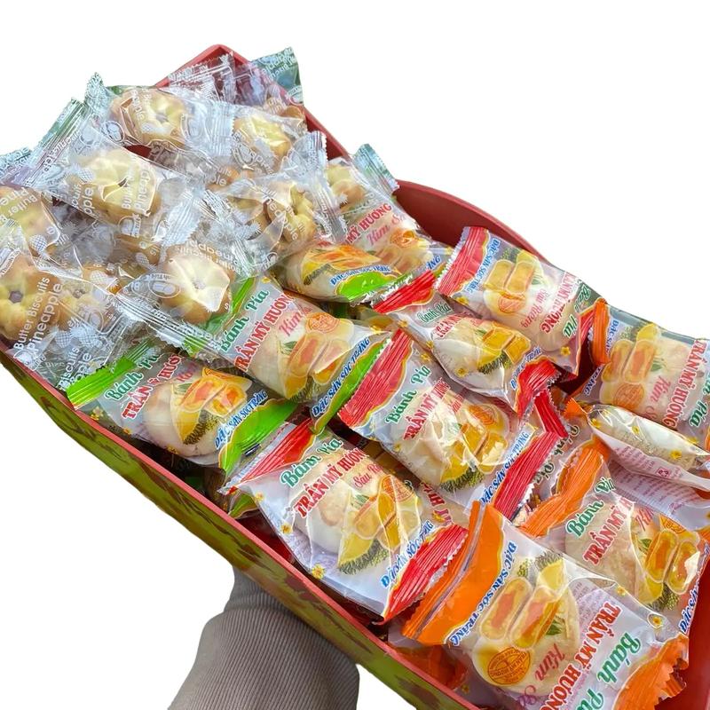 1kg Bánh mix 4 vị :Bông mai mứt khóm,bánh pía kim sa lá dứa,bánh pía đậu xanh sầu riêng (TMH),bánh pía kim sa đậu Cake