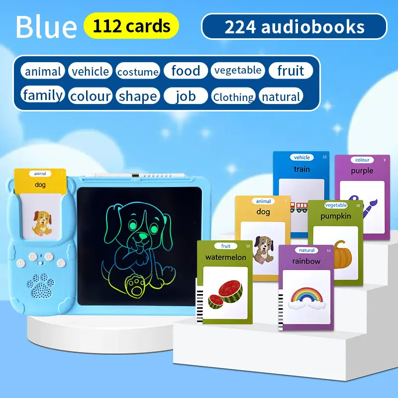 New Children's Educational Early Education Machine Handwritten Board Card Machine English Word Baby Enlightenment Puzzle Learning Machine