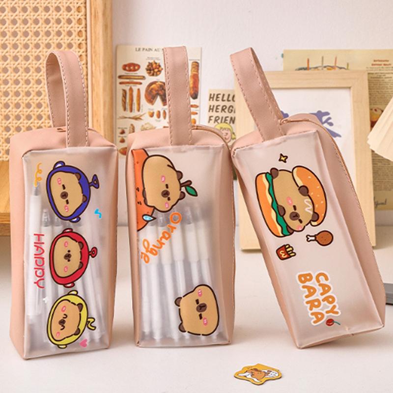 Product Introduction of Cartoon Translucent Ins Capybara Pencil Case For Storing Learning Stationery School Gifts Studenten Kids High-capacity ﻿ 21