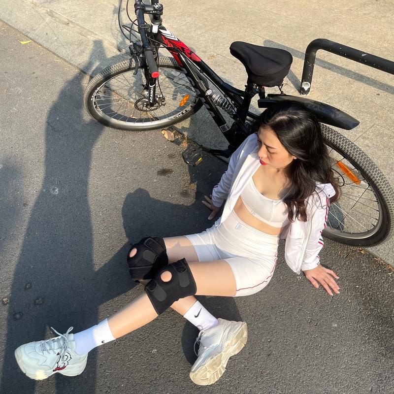 Set thể thao cao cấp quần biker cạp cao mix bra kiểu dáng hở lưng Sport Chạy Bộ Yoga Tập Gym Tập Thể Dục Tập Yoga 2