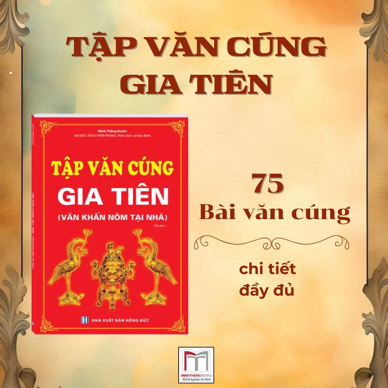 Sách - Tập văn cúng gia tiên  văn khấn nôm tại nhà  
