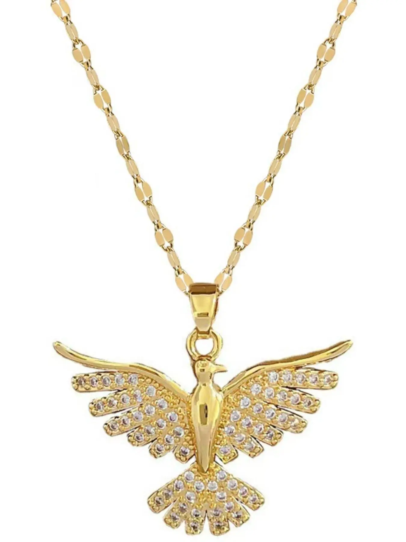 Phoenix Design Pendant Necklace for Women, Fashion Jewelry for Party, Daily Clothing Decor, Trendy All-match & Exquisite Jewelry for Birthday Gift