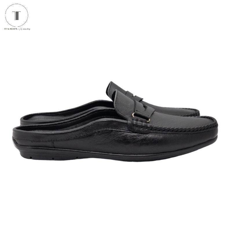 Product Introduction of DéP  GiàY sục nam da bò cực êm mềm tom Shoes , Đế Bằng chất liệu Cao Su chống trơn trượt 8