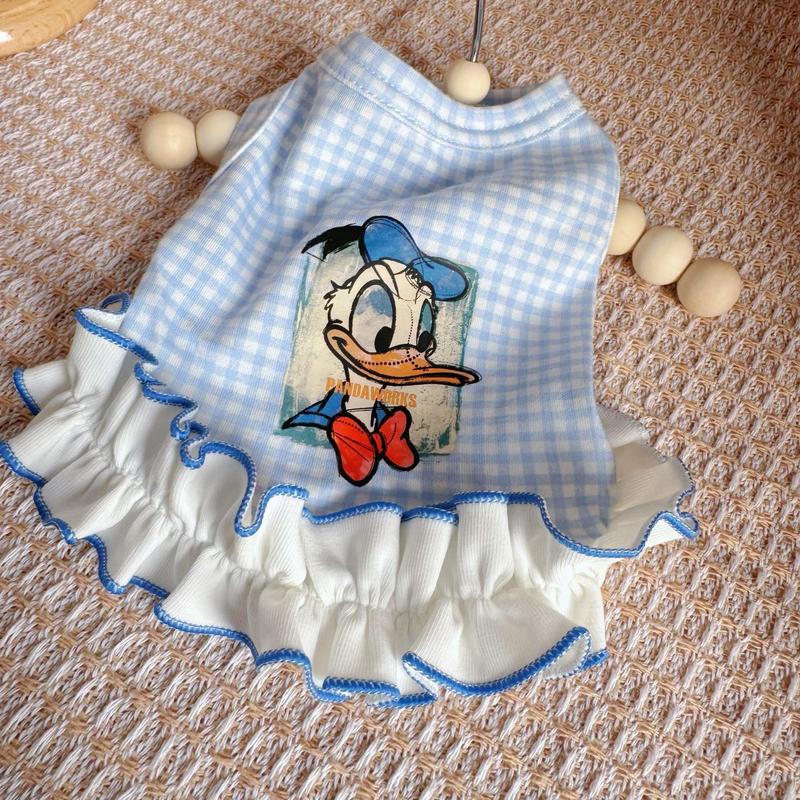 Quần Áo Thú Cưng Cho Mèo Và Chó Bộ Sưu Tập Xuân Hè Thiết Kế Kẻ Sọc Mới Váy Cô Gái Dễ Thương Tay Bồng Váy Công Chúa Thích Hợp Cho Pomeranian Bichon Frise Và Shih Tzu Thanh Toán Khi Nhận Hàng