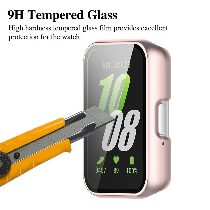 Ốp Kính Cường Lực Cho Samsung Galaxy Fit 3, Dây Đeo Nhanh, Bảo Vệ Ốp Lưng Sốc Che Phủ Toàn Bộ, Bảo Vệ Màn Hình, Thích Hợp Cho Fit3 2