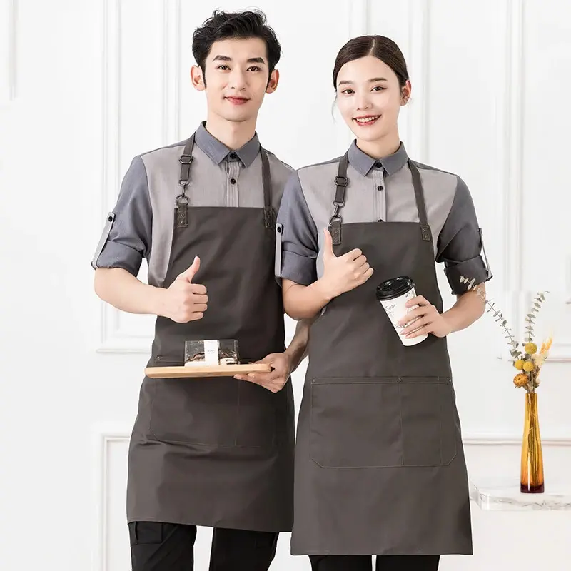 Celemek Apron Premium Anti Air Chef Pelayan Pencuci Piring Barista