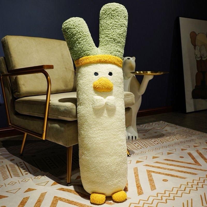 Gối Ôm Gấu Bông 1M Vịt Hành Sáng Tạo -Đồ Chơi Ngủ Có Hình Con Vịt, Quà Tặng Độc Đáo Cho Phái Nữ!