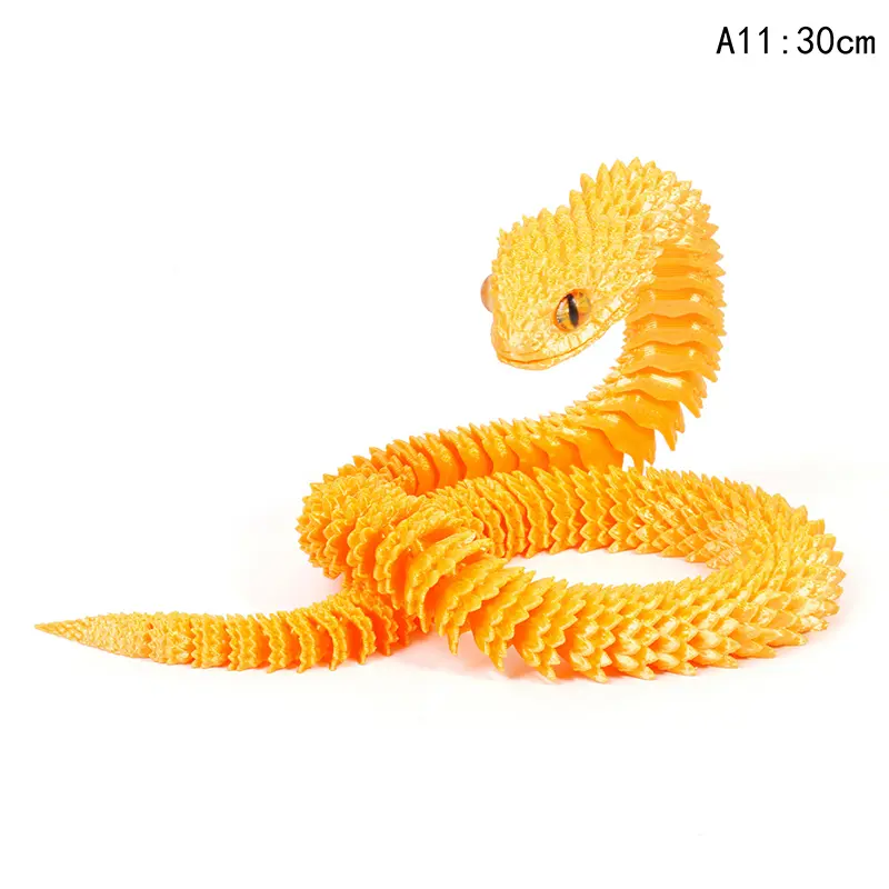 Tượng Rắn In 3D, 30cm, Động Vật In 3D, Phụ Kiện Bàn, Trang Trí Phòng, Trang Trí Năm Hình Rắn Vui Nhộn Để Bàn Văn Phòng, Hàng Mới Về 7