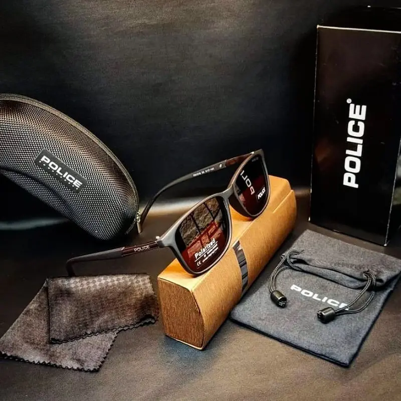 Kacamata Sunglasses Polisi 1216 Polarized Sporty Fullset Gratis Lap dan Sarung