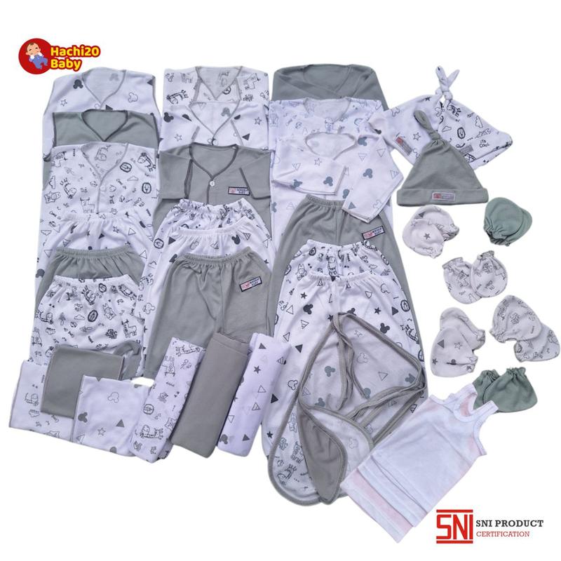 PAKET LENGKAP 39 PCS BAJU BAYI NEWBORN BARU LAHIR BAHAN KATUN LEMBUT TERLARIS SNI Parsel 2