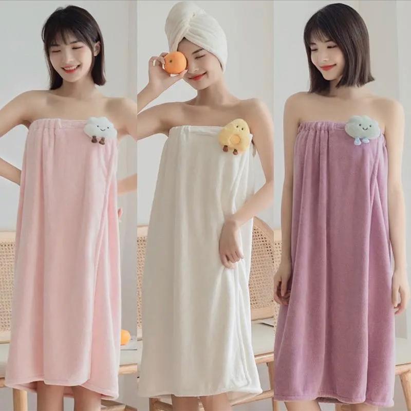 Set 3 món khăn tắm vải lông cừu mềm mịn thấm hút nước