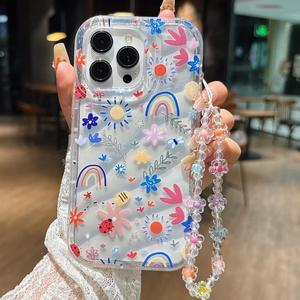 Funda para celular con patrón de flores bonitas, 2 piezas por juego, cubierta protectora decorativa, accesorios para celular compatibles con iPhone 16 15 14 13 12 11 Pro Max