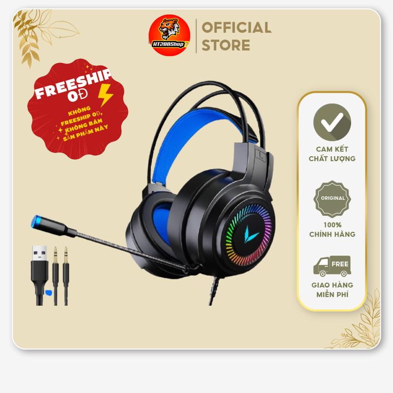 Tai nghe chụp tai gaming G58 7.1  jack 3.5mm+USB LED RGB  Mới Chính Hãng Nhét Tai tai  nghe