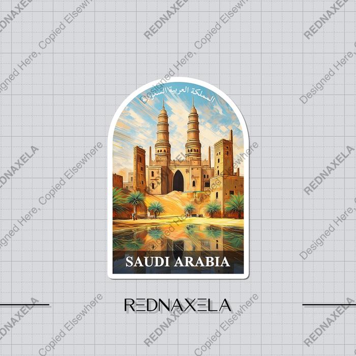 Jual Stiker Vinyl Country Saudi Arabia Stiker Koper Outdoor Travel ...