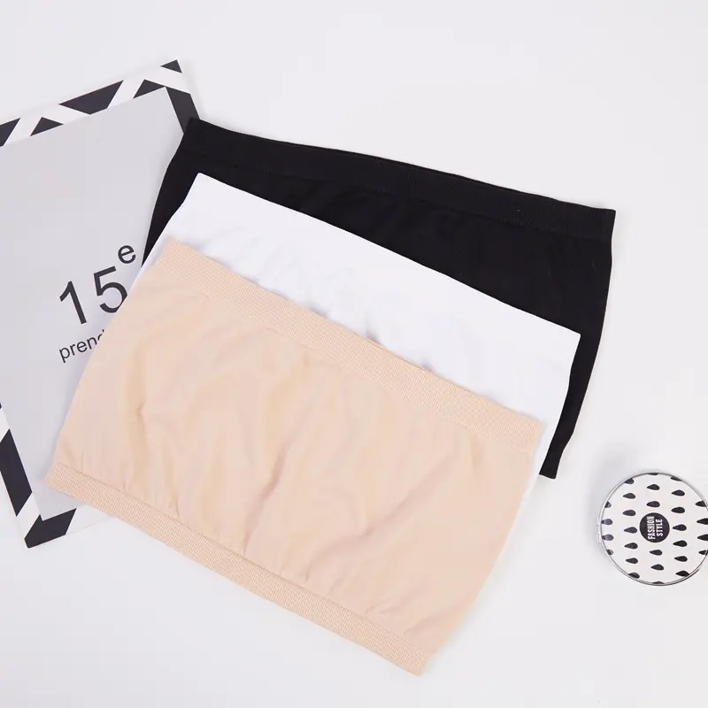 High Elasticity Seamless Tube Top One-Piece Seamless Breathable Base Anti-Exposure Tube Top