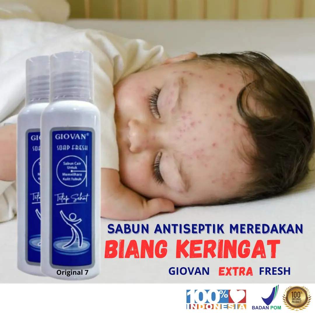 GUOVAN BLUE FRESH SABUN CAIR BIANG KERINGAT ANAK